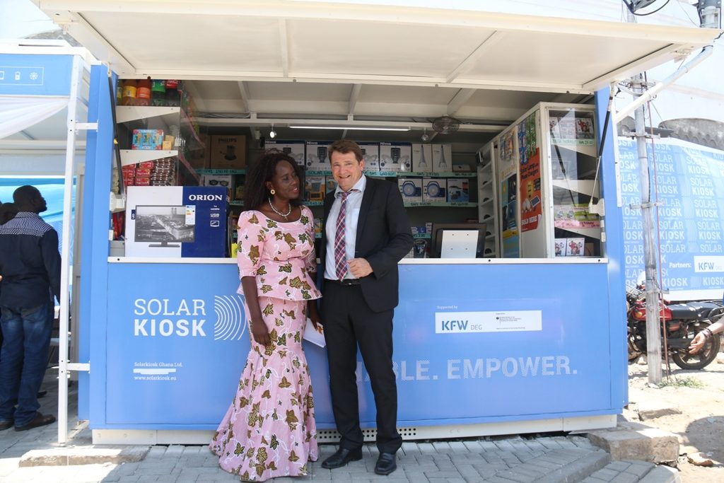 Solar Kiosks Event Manager with JCS investments CEO